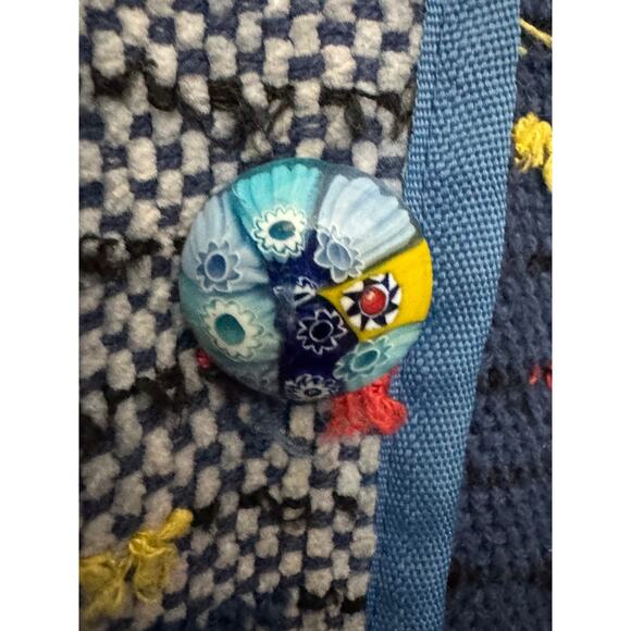 ALLURE Women’s Size Medium Jacket Patchwork Button Front Art To Wear - Picture 7 of 10